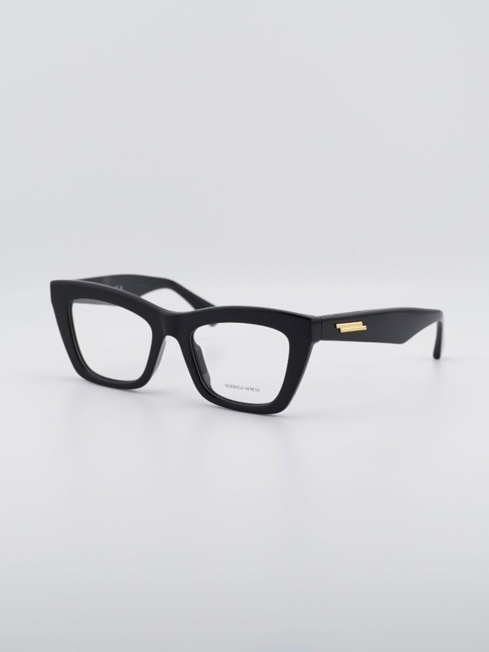 Bottega Veneta BV1215O 001 Eyeglasses Black 50mm Cat Eye Frame